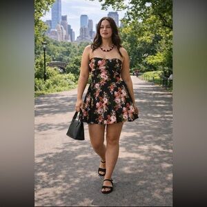 Anthropologie NWT Maeve Strapless Flounce
Mini Dress size 14.